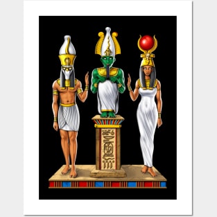 Ancient Egyptian Holy Trinity Posters and Art